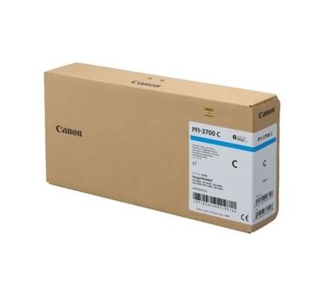 kazeta CANON PFI-3700C Cyan iPF GP-2600S/4600S/6600S, PRO-2600/4600/6600 (700 ml) (6445C001)