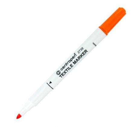 Popisovač na textil Centropen 2739 oranžový