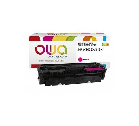 alt. toner OWA ARMOR pre HP W2033X/CF415A pre M454, M479 Magenta "LEVEL"  (6000 str.) (K18975OW)