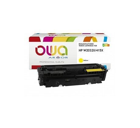 alt. toner OWA ARMOR pre HP W2032X/CF415A pre M454, M479 Yellow "LEVEL" (6000 str.) (K18976OW)