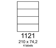 etikety RAYFILM 210x74,2 zelené flourescentné laser R01301121A (100 list./A4) (R0130.1121A)