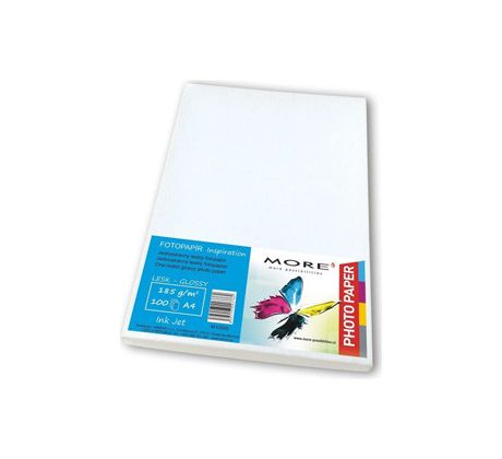 papier MORE INSPIRATION fotolesklý 100ks/A4 180g inkjet (M10505)