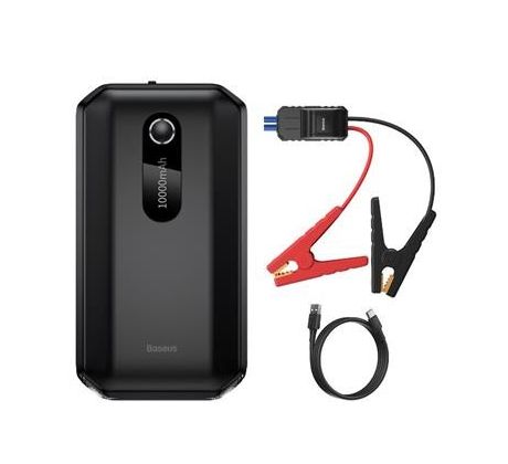 Baseus Super Energy Air Car Jump Starter(10000mAh,Peakcurrent 1000A)Black (BRA013905)