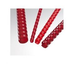 Plastic back 10 mm, red*100ks (LAMRE21DR10R)