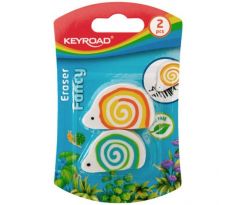 Guma univerzálna KEYROAD slimák, blister 2 ks, mix farieb