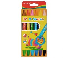Olejové pastelky KEYROAD, 12 farieb