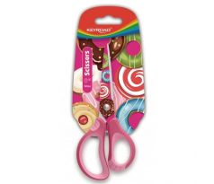 Školské nožnice KEYROAD Tatto Soft, blister, mix farieb