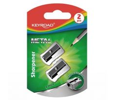 Strúhadlo KEYROAD Metal hliníkové, 2 ks, blister