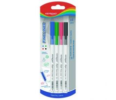 Sada linerov KEYROAD Fine 0,4 mm, blister 4 ks, mix farieb
