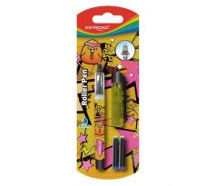 Guľôčkové pero KEYROAD 0,7 mm 2 náplne, blister, mix farieb