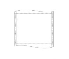 Tabelačný papier 39 cm x 12“ 1+0 s BP 60g 2000 zložiek