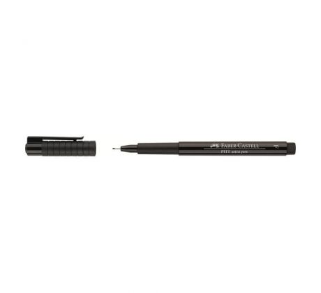 Umelecké pero FABER-CASTELL PITT F / 199 čierna