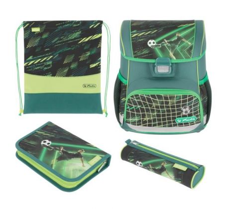 Školská taška Herlitz Loop+ Futbalista, sada