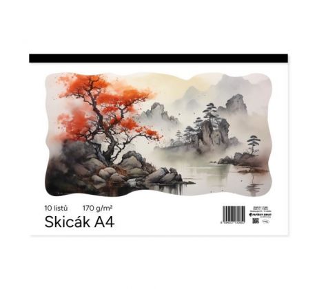 Skicár A4 10 listový biely