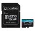 Pamäťová karta Kingston Canvas Go! Plus microSDXC 256GB Class 10, UHS-I, U3, V30, A2, 200/104MB/s (+ adaptér) (SDCG4/256GB)