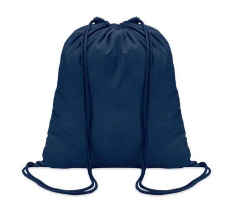 Bavlnený sťahovací vak 100gr/m² 41x37 cm modrý