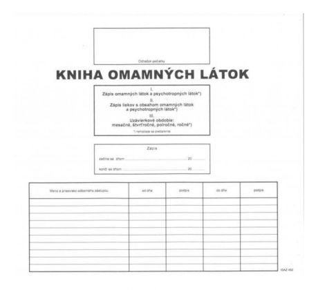 Kniha omamných látok 56 listov