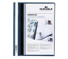 Rýchloviazač DURABLE Duraplus tmavomodrý Zakladač s priehľadným predným krytom