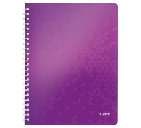 Blok poznámkový štvorčekový Leitz WOW A4 purpurový