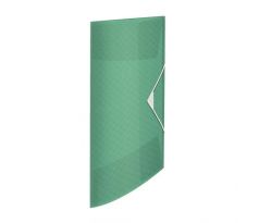 Plastový obal s gumičkou Esselte Colour`Ice zelený