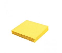 Papierové servítky 2-vrstvové 33x33cm žlté (50 ks)