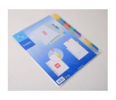 Euroobal A4 s farebným indexom/8 častí