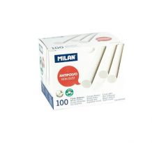 Krieda MILAN guľatá biela bezprašná 100 ks