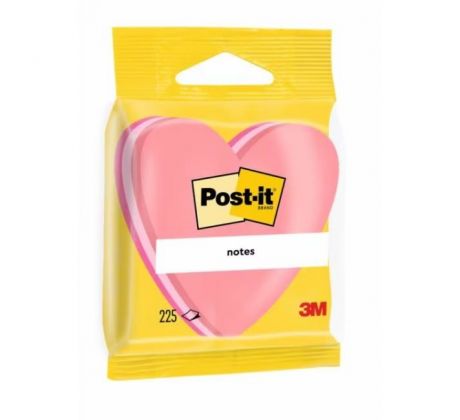 Samolepiaci bloček SRDCE 70x70mm 225 lístkov
