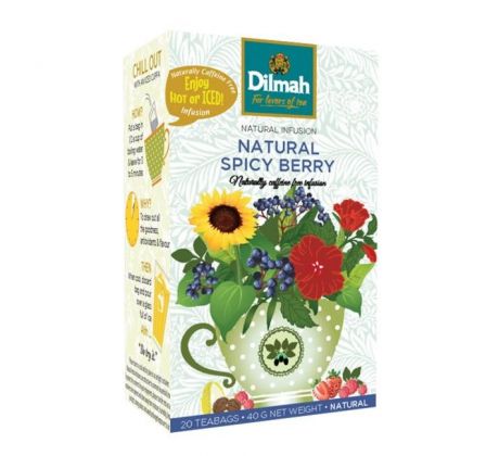 Čaj Dilmah Naturally Spicy Berry HB 20 x 1,5 g