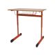 Jednomiestna lavica výškovo nastaviteľná, veľ. 3-5, červená