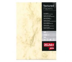 Štrukturovaný papier Mramor hnedá, 95g, 100 hárkov
