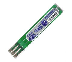 Náhradná náplň do gumovacieho rollera PILOT Frixion Point 0,5mm zelená 3ks