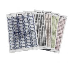 Drôtové hrebene Renz 32mm biele 2:1