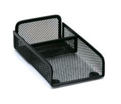 Drôtený stojan na kocku a vizitky Sakota 95x38x160 mm čierny