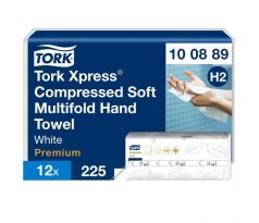 Papierové utierky skladané ZZ 2-vrstv. TORK Xpress Multifold jemné H2 (12 bal. x 225 útrž.)