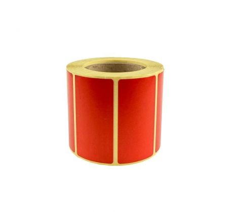 Etikety na kotúči 60x30 mm, červené, 600 ks