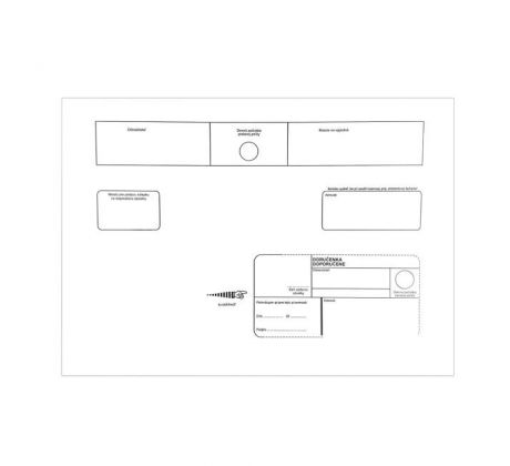 Poštové obálky C4 s páskou, doručenka, 50 ks