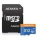 Pamäťová karta ADATA Premier micro SDXC karta 512GB UHS-I Class 10 + adaptér (AUSDX512GUICL10A1-RA1)