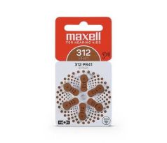 Batérie Maxell PR41/312 6ks Blister (sluch) (PR41/312)