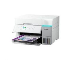 MFP "ecoTANK" farebné atramentové EPSON L6376 (biela), sieť, DUPLEX, ADF, Wi-Fi, (C11CL43404)