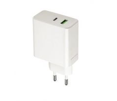 nabíjačka Setty LSI-01, PD+QC, USB + USB-C 45W LSI-01 biela (GSM116374)