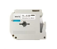 kompatibilná páska pre BROTHER MK-221 čierne písmo, biela páska Tape (9mm) (ECO-MK-221)