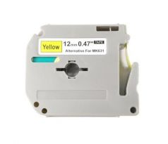 alt. páska Ecodata pre BROTHER MK-631 - čierne písmo, žltá páska Tape (12mm) (ECO-MK-631)