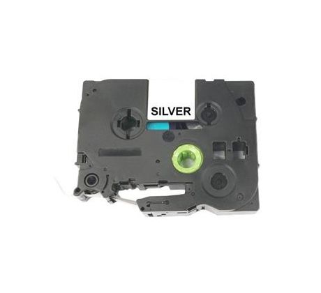 Label Tape BROTHER TZE-961 / TZ-M961 Silver / Black print 36mm x 8m comp. (ECO-TZE-961)