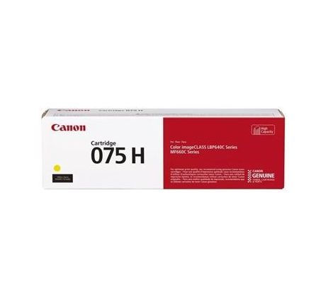 toner CANON CRG-075H yellow i-SENSYS MF644Cdw/667Cdw, LBP646Cdw/647Cdw (2500 str.) (6366C002)