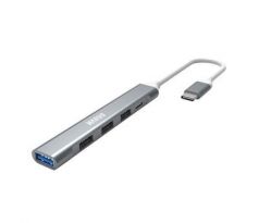 USB hub 5-portový, Marvo UH-008, USB 3.0 typ C, šedý (UH008)