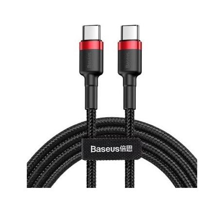 kábel Baseus Cafule PD USB-typ C - USB-typ C, 1,0 m 60W, čierny (BRA010728)