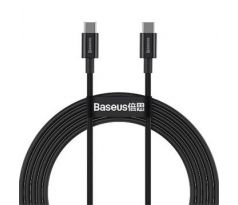 kábel Baseus Superior PD USB-typ C - USB-typ C 100W 2.0m, čierny  (BRA013181)
