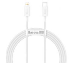 kábel Baseus Superior PD USB-typ C - Lightning 20W 2,0 m, biely  (BRA010676)