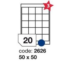 etikety RAYFILM 50x50 univerzálne biele R01002626A-LCUT (100 list./A4) (R0100.2626A-LCUT)